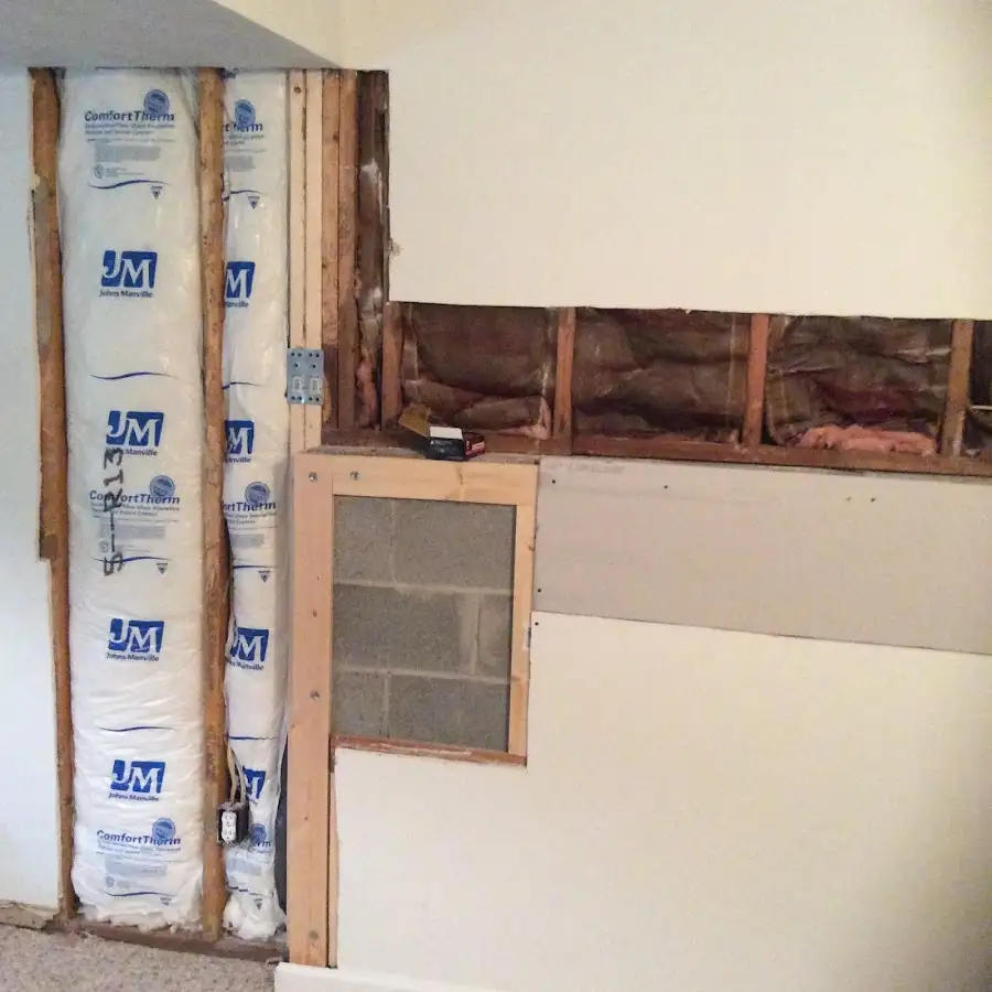 Wall insulation replacement during Odor Removal & Deodorization in Melrose Park